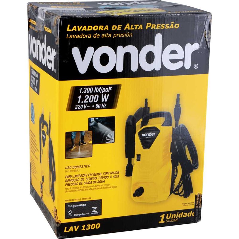 LAV1300 — embalagem completa